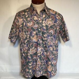 Vintage Reyn Spooner Hawaiian Shirt Inside Out Design Men’s Size Large
